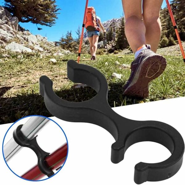15 stk. Plastik Vandrestok Klips, Slangeguide Etui Alpenstock Klips