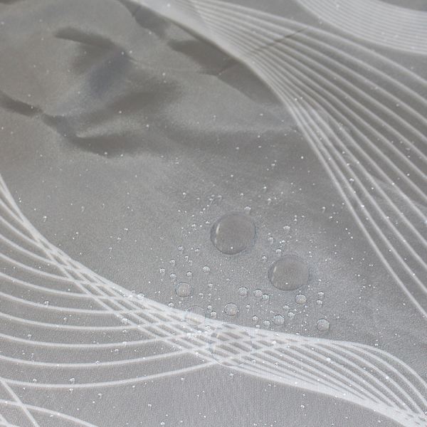 Bruseforhæng 180 x 200cm skimmelresistent geometrisk tyk polyester