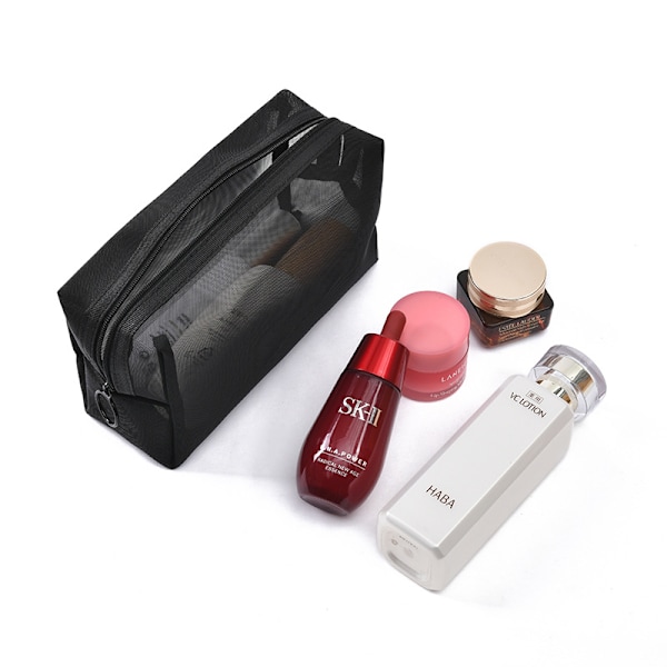 3 Styk Mesh Kosmetikposer Mesh Makeupposer Mesh Lynlåspose til
