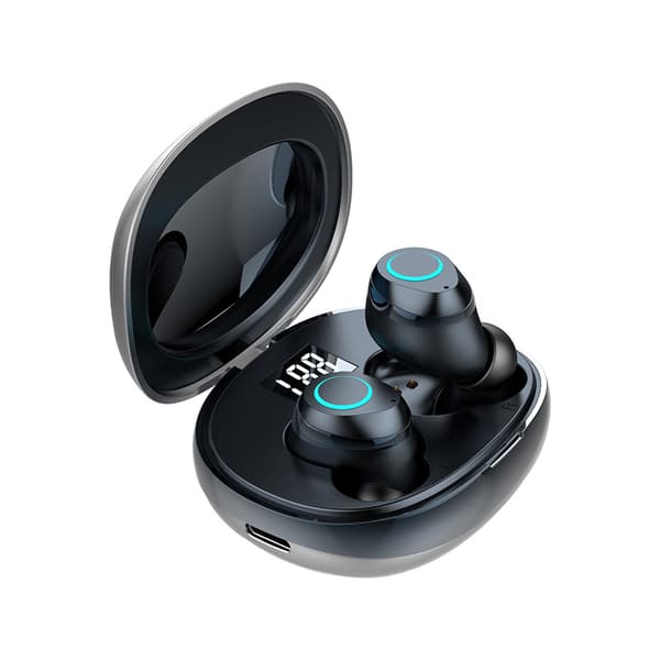 Bluetooth 5.0-øretelefon, 3D Hi-Fi Stereo Vandtæt Trådløs Øretelefon