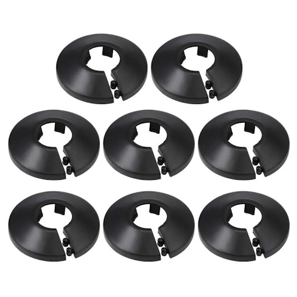 Noir 8 stk. 16mm Rørdekoration PP Roset til Radiator