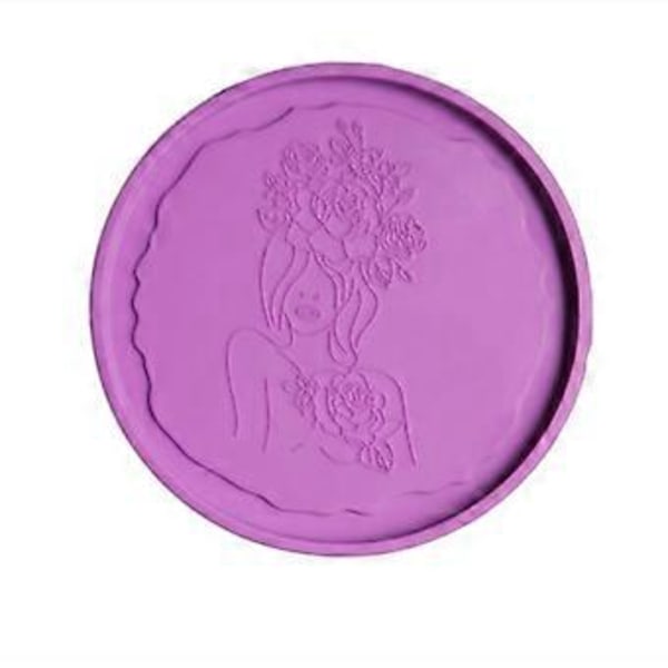 DIY Krystal Epoxy til Friske Blomster Skønhedsform Uregelmæssigt Bord Dekorativt Spejl Blomsterfe Silikoneform Harpiks Coast 4