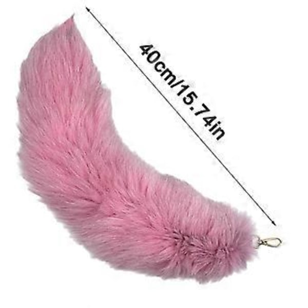 Fashionabel Nyckelring Hänge Färgglad Väska Accessoar Djursvansform Väskberlock Modern Nyckelberlock Väskdekoration för Nyckel  Himmelsblå Sky Blue