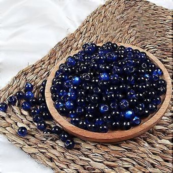 10 stk. 10 mm Cheongsam Perlemorsfarvede Kuplede Syknapper Imitation Jade Delvise Huller til Tangdragt Hanfu Resin Runde Perler 02 (Perlehvid) 02 (Pearl White)