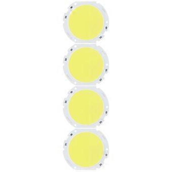 4 st 75 mm Runda COB Lamp Pärlor Hög Effekt LED Chip 24W/7282V för DIY Lampa Inomhus Ljuskälla Belysning Vit Ljus