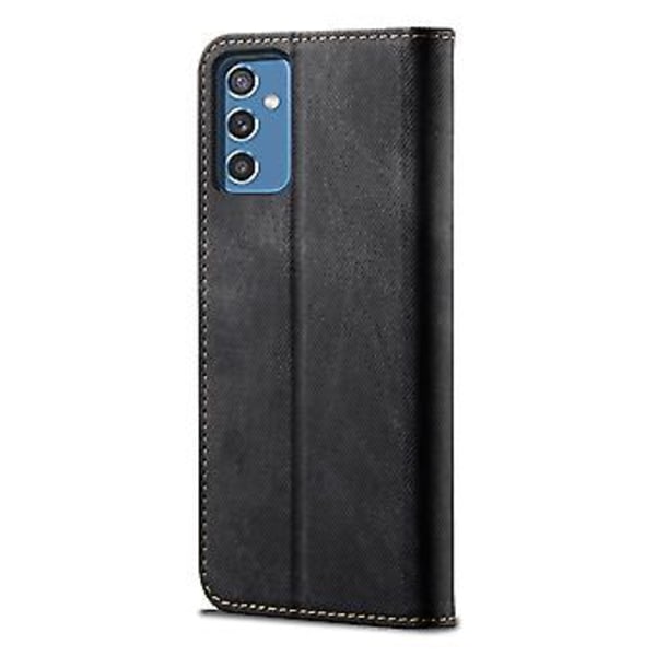 Denimtekstur PU-telefoncover til Samsung Galaxy A13 5G/4G/A04/A04S Black
