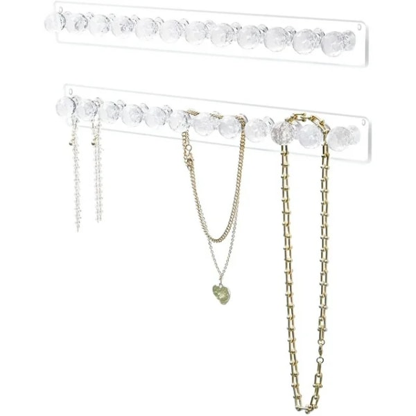 Halsbandsställ, akryl halsbandshängare, väggmonterat halsband