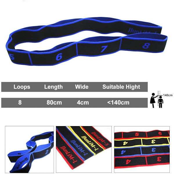Øvelses Loop Bands Stretch Latin Bands Elastisk Yoga Pilates Fit