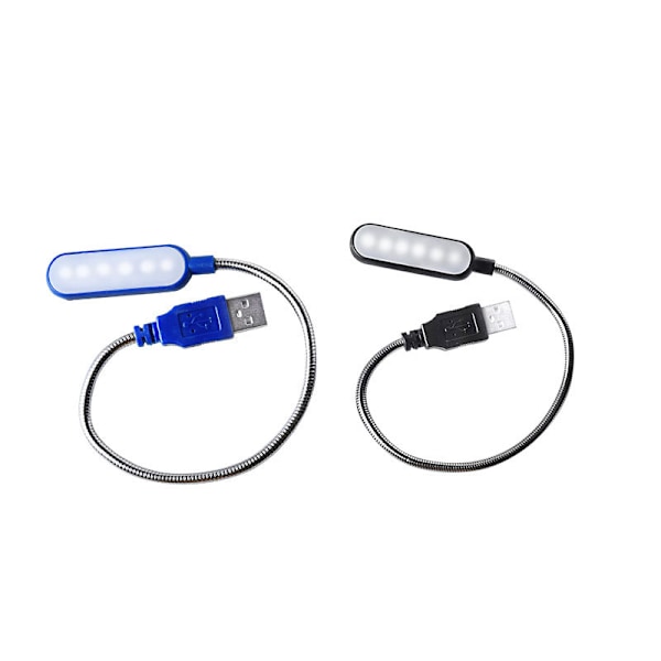 2 stk LED-lampe USB USB-lys for bærbar datamaskin tastatur svanehals