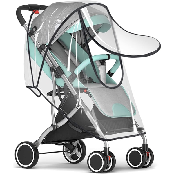 Universellt Regnskydd för Barnvagn, Transparenta Skydd för Barnvagnar, Str