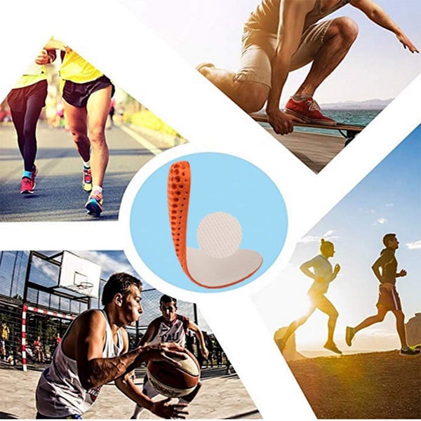 Full Length Insoles for Men Women,Insole 2.5cm Invisible Height R