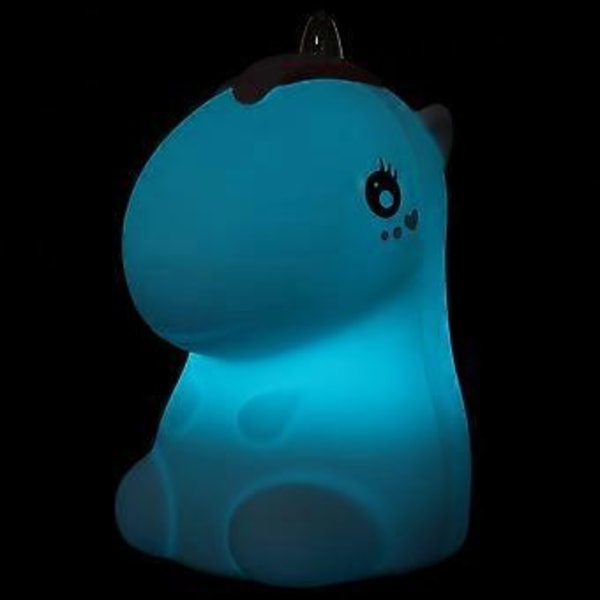 USB-laddande enhörningar form LED-lampa färgglad nattlampa för hem sovrum inomhus rosa
