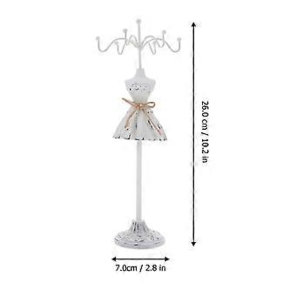Smyckesförvaringsställ i mänsklig modell Smyckesdisplay Organizer Halsband Ringställ