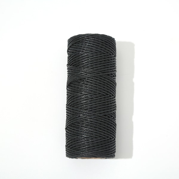 1,5 mm spiralformet sort tau, voksbehandlet polyestertau, brukt til kabelbinding