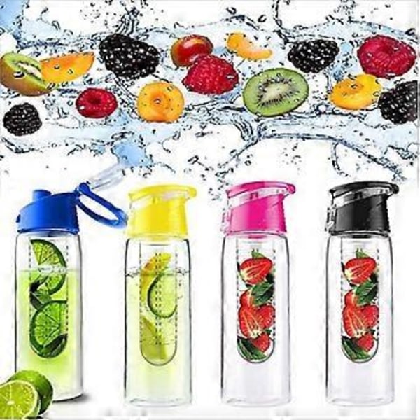 800ML Bærbar frugt Infuser Vandflaske Børn Udendørs Sport Citronsaft Flaske