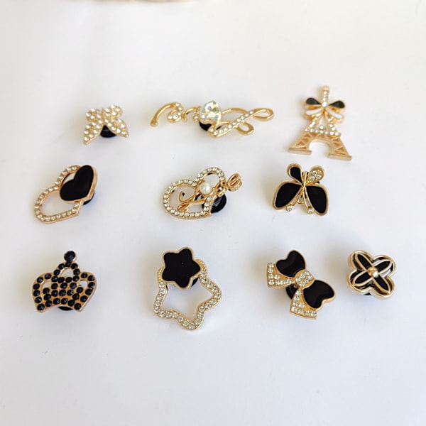 Sko Charms, Luksus Smykker, Sko Dekorasjoner, Glitter Sko Char