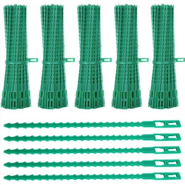 Set med 100 planteclips, 11 cm justerbare hageclips, fleksible pl