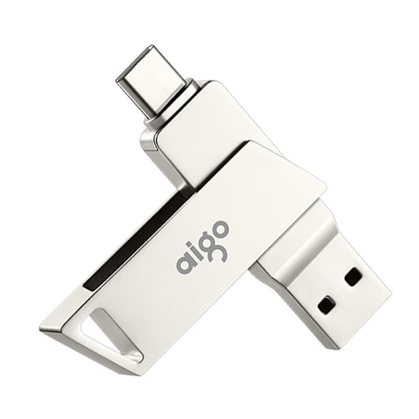 128 Gt:n USB-muistitikku, jossa on USB C -kaksoisliittimet, tyyppi C 3.1 ja USB