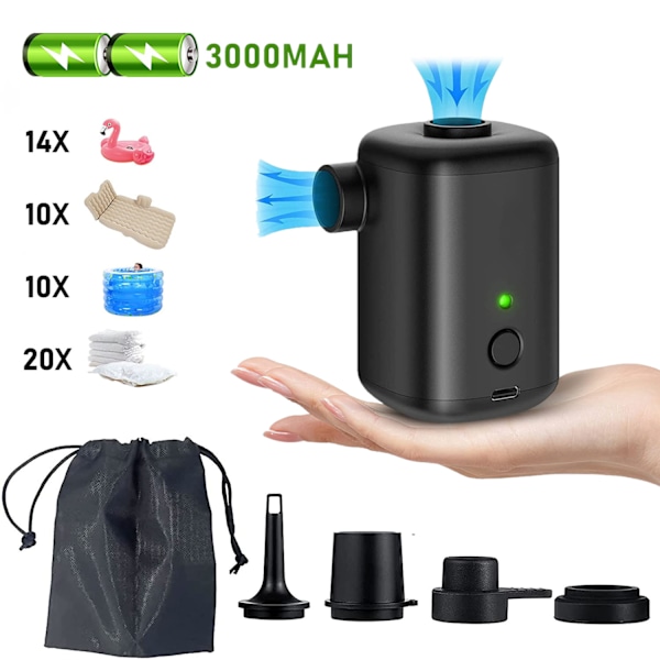 2-in-1 Kannettava Johdoton USB Ladattava Sähköpumppu ja Tyhjennin