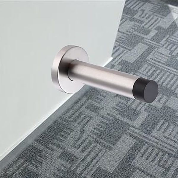 3-osainen sylinterimäinen kumiovenpysäytin (95 mm, rei'itetty/ei rei'itetty)