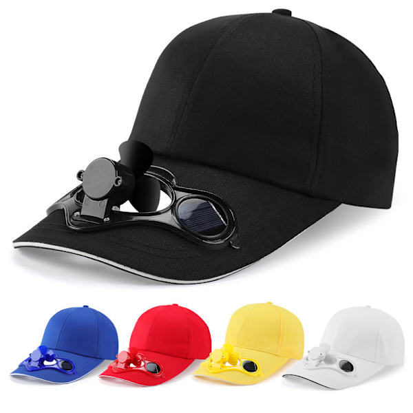 Unisex Baseball Cap med Solblæser Solhat Åndbar Bomuldsskygge