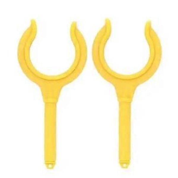 2 st Båtar Årlås Fiskespöhållare Fästen Årklyka Horn Sidomontering Fiskespö Båtar Krok Paddelhållare Enkel Installation Gul Yellow