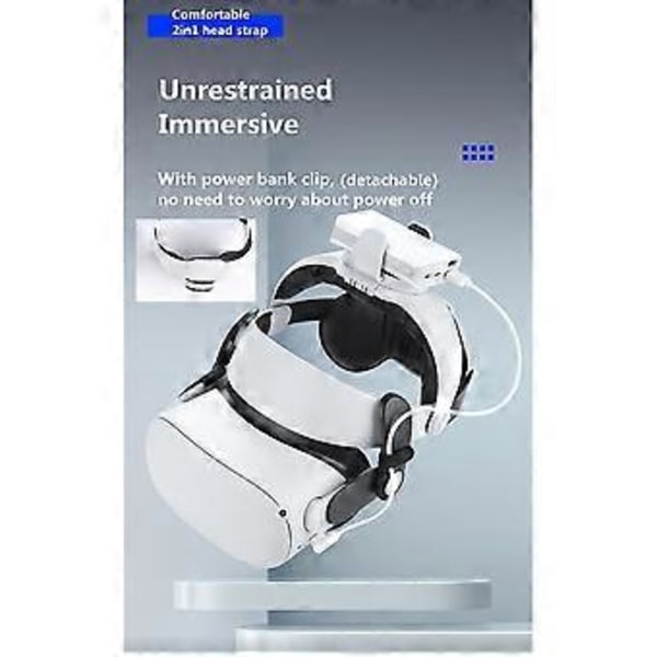 Pääpanta VR M2 F2 Säädettävä VR-lasit Oculus Quest 2 -lisävarusteille Kiinnitys Kasvopehmuste VR