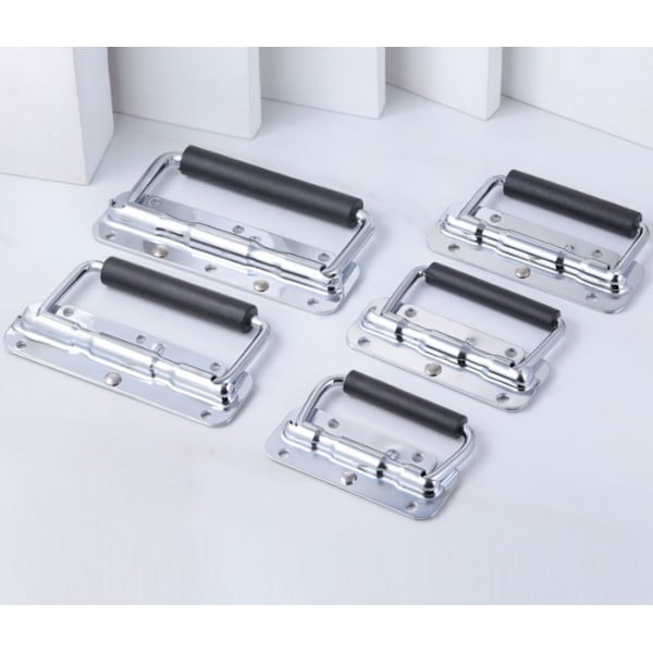 2 st Fällbara Handtag i Rostfritt Stål 110 X 41mm, Silver