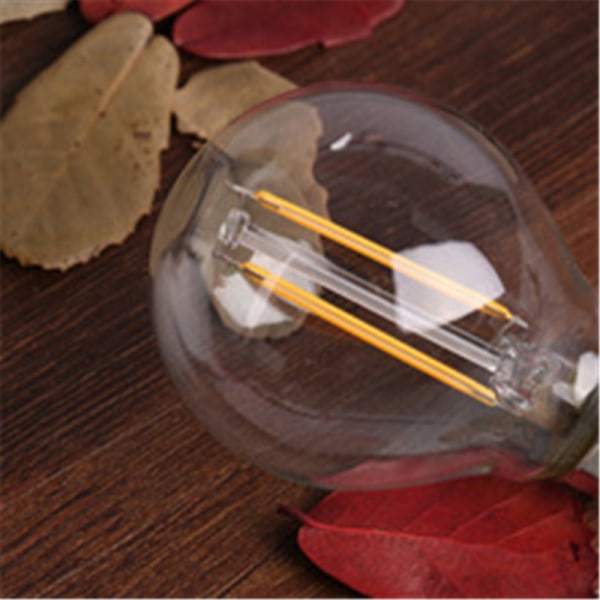 6-pack, E14 LED-lampa G45 Filament, 4W, Kylvitt 6000K Vintage Ljus