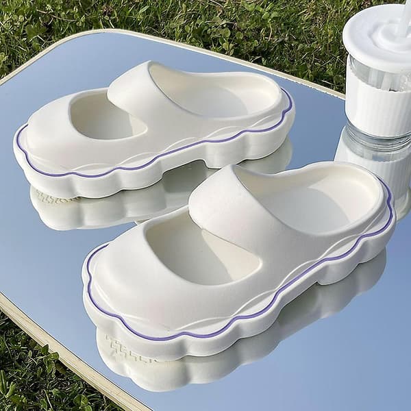 Mary Jane Hjemmesko Pige Og Kvinder Sommer Søde Sky Tykke Bund Hjemmesko.35.Sort Black 35