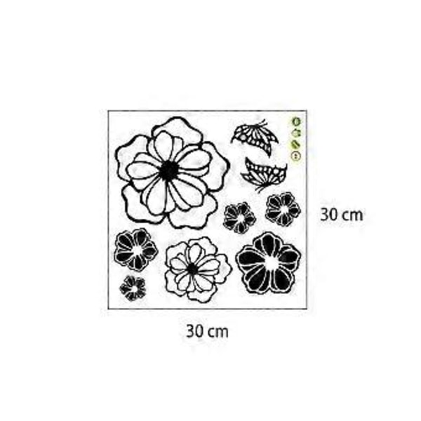 Söta fjärilar blommor väggdekor-Väggdekoration för vardagsrum sovrum väggdekor