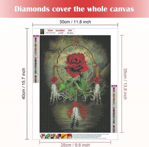 5D komplet 30x40cm landskab indretning DIY diamant pa