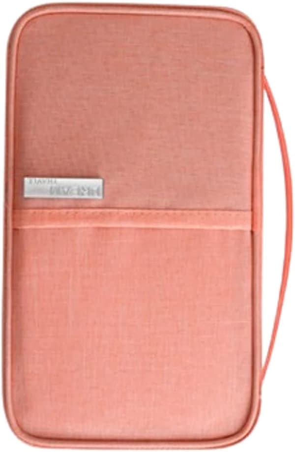 Pinkki-Passport Case Perhe Travel Wallet Vedenpitävä Passport Case