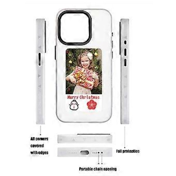 Engages Screen Case Quick Shares Screen Case Screen Puhelinkotelo Sopii Älypuhelimelle 15 black 15 pro