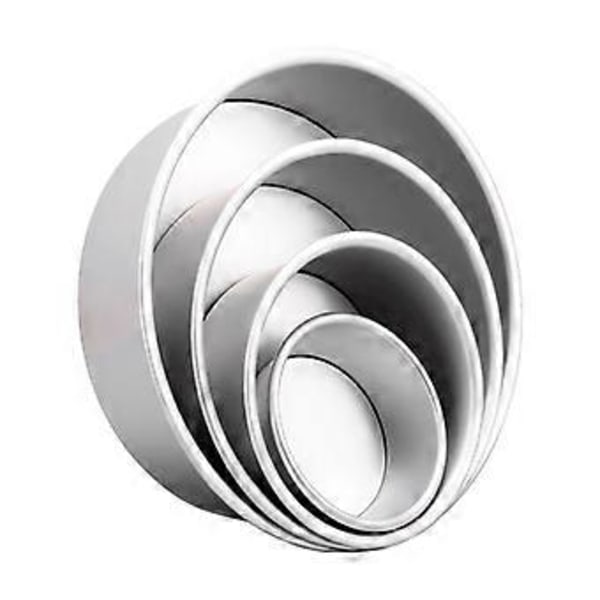 6 tum 8 tum 10 tum anodiserad bottenform mousse chiffon kaka rund form höjd bakverktyg