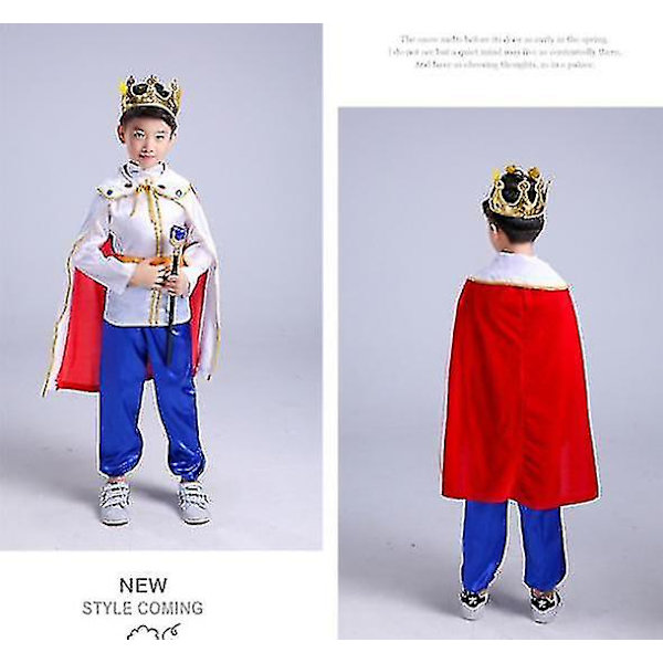 Prins Kostume til Drenge, Cosplay Kongedragt til Drenge, 120cm. STYLE2