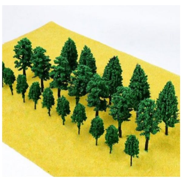 25 modell trädmodeller Tåg trädlandskap 3D-modell trädlandskap