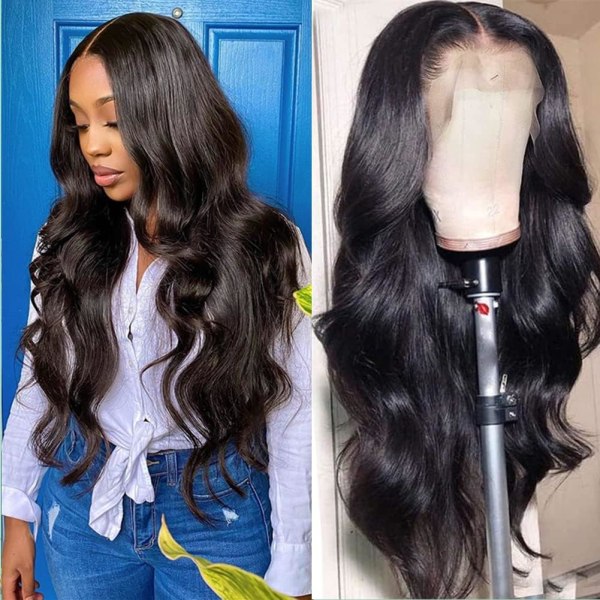 Brasilialainen ihmishiusten peruukki Body Wave Lace Front Wig, 13x4 Lace Wig