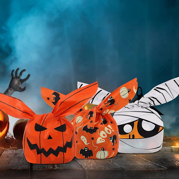 150 stk Halloween godteriposer, Halloween gresskar zombie spøkelse B
