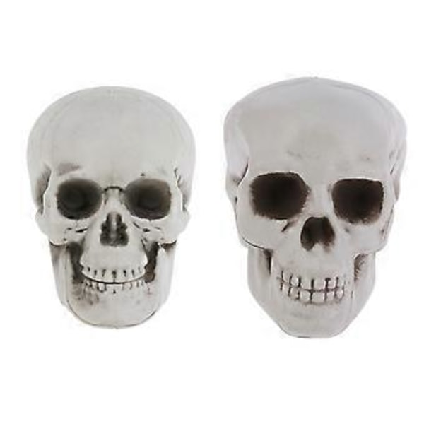2kpl Halloween Keinotekoinen Pääkallo Pöytäkoriste Pääkallo Koriste Kummitustalon Rekvisiitta Juhlatarvikkeet