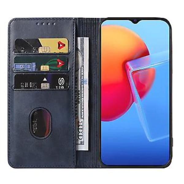 Læderetui til vivo Y51 2020 (Indien) / Y31 2021 Blue