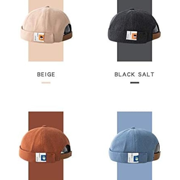 Bøttehatt Menn Docker Lue Dame Caps Ny Urban Stil Rullet Kant