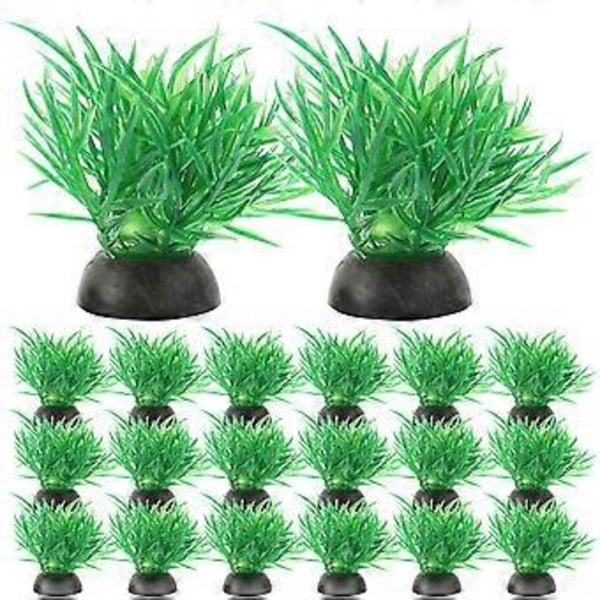 20 stk. Akvarieplanter Fisketankplanter Fisketankdekorasjoner Planter for Bettafisk Akvariedekor