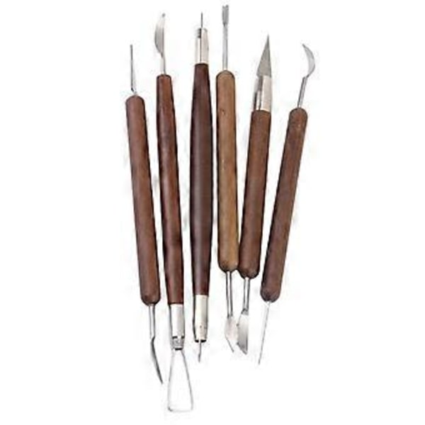 1 pakkaus Keramiikkasavi veistotyökalusetti (6 kpl) 6pcs