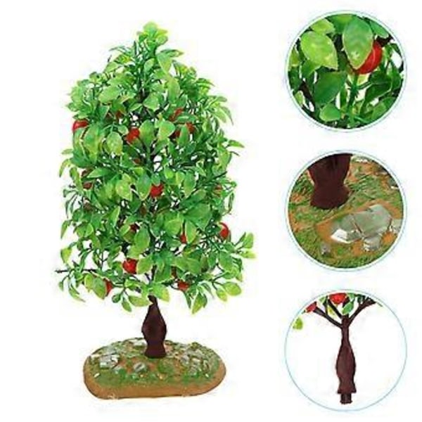Simulerad Fruktträd Dekoration Plast Simulerings Träd Modell Ornament Leksak