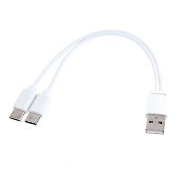 Ladekabel USB til Type C Splitter Ladekabel med 2/4 Type C Hannport USB C Splitterkabel One for two