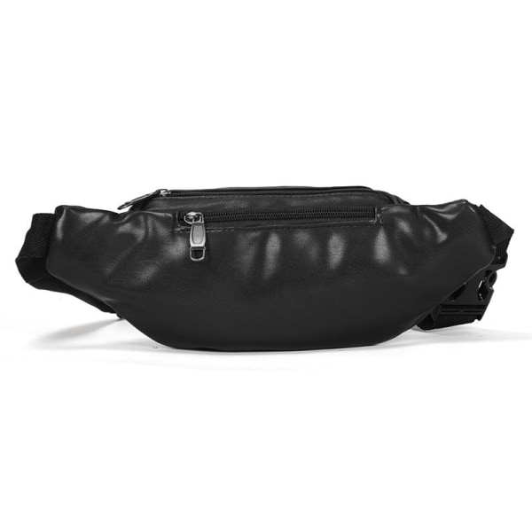 Autentisk handväska i svart läder med högkvalitativ läderskuldra