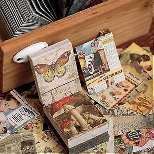 400 arkkia Monikäyttöinen askartelupaperi Retro taustakoristepaperi Muistilehtiö Kirjoitusalusta Koulutarvikkeet Color Manor