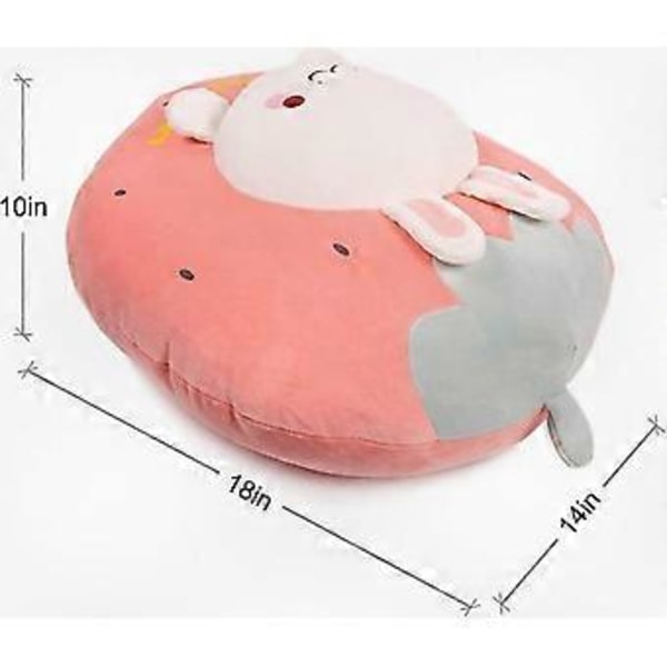 18 Söt Jordgubbe Gosedjur Kanin Plysch Kudde Mjuk och Squishy Leksak för Barn Pojkar och Flickor, Perfekt Present till Kawaii-älskare denna Hallo