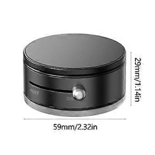 Telefonholder Brakett Stativ Rack 360 Graders Rotasjon Kraftige Magneter for Bilfeste Sterkt Grep Vakuum Sugekopp Feste Svart Black
